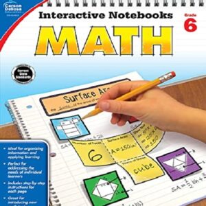 Carson Dellosa - Interactive Notebook Math Workbook - Grade 6Printable