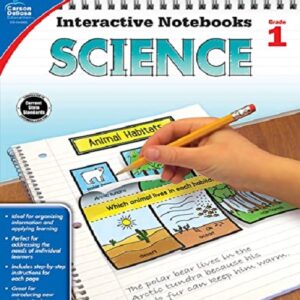 Carson Dellosa - Interactive Notebook Science Workbook- Grade 1-Printable