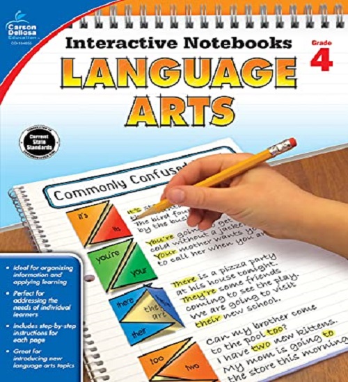 LAnguage 4 Carson Dellosa Interactive Notebook Language Arts Grade 4