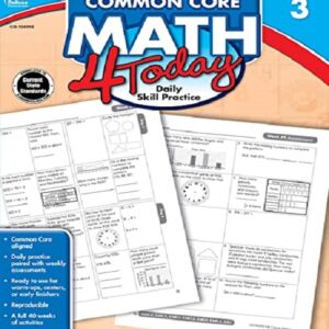 Carson Dellosa-Common Core Math 4 Today Grade 3 Workbook-Printable