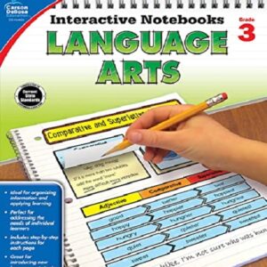 Carson Dellosa Interactive Notebook Language Arts Workbook Grade 3